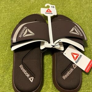 Reebok Dark Brown Slide Sandals